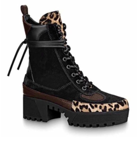 

winter heel flamingos medal martin boots heavy duty soles w01 world tour desert boot designer women boots platform boot spaceship ankle boot, Black