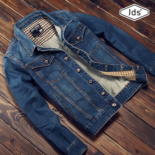 

2016 new men's denim outerwear male casual fashion spring and autumn slim jackets denim jacket male thin coat1, Black;brown