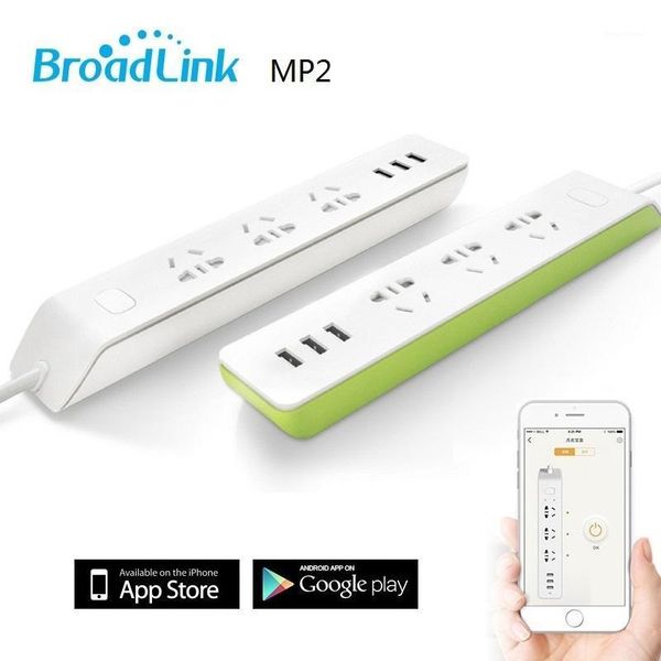 

smart power plugs broadlink mp2 wifi socket plug,wireless remote control home strip 3 outlet with 3usb fast charging 2.1a1