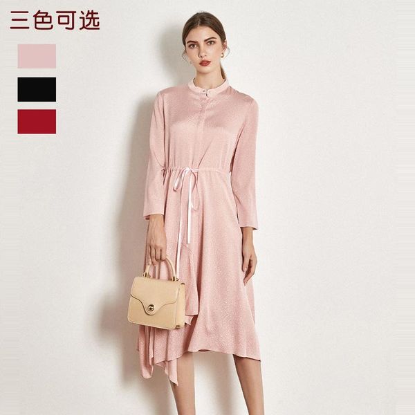 

rongtai] new elegant jacquard dress in spring 2021, Black;gray