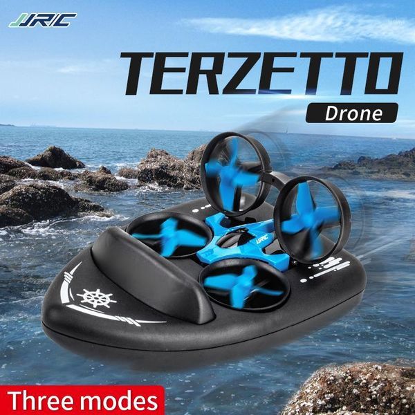 

drones jjrc h36f 3in1 mini drone rc quadcopter/vehicle/hovercraft boat kids toys for sea land and air dron vs h36 e0101