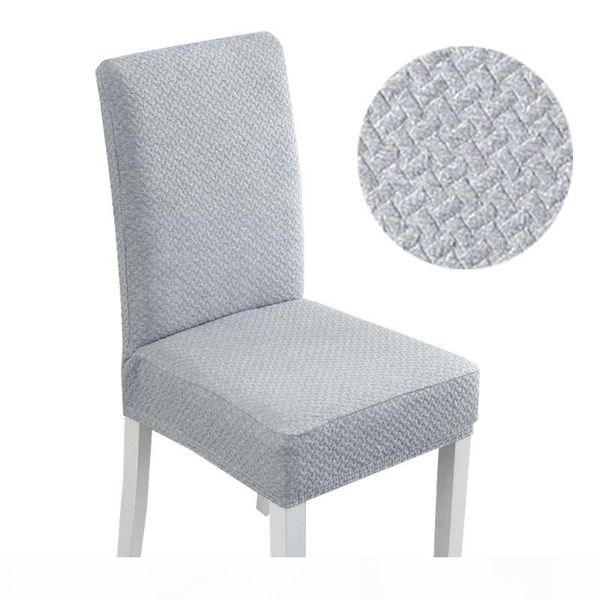 

6pcs thicken solid color chair cover spandex stretch elastic slipcovers chair covers for dining room wedding l banquet sml