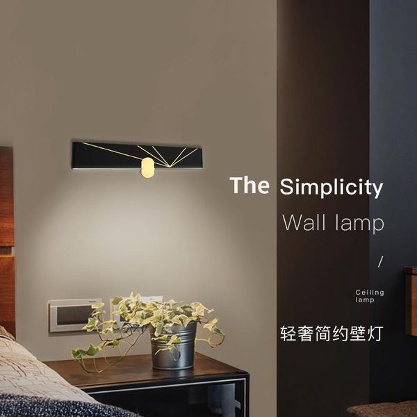

post modern creative personality living room wall lamp bedside designer study bedroom aisle light luxury wall lamp