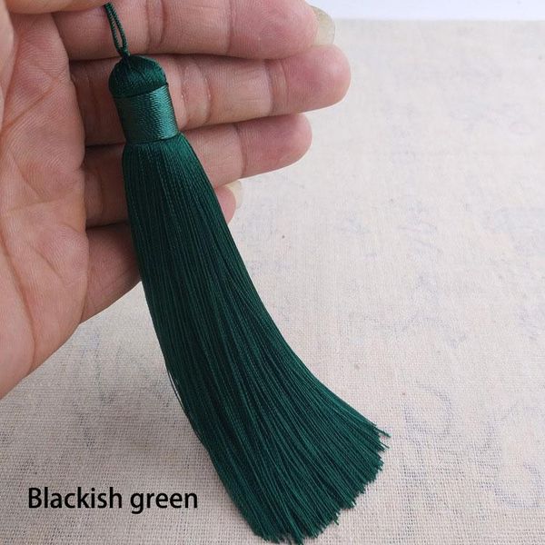 

wholesale 12pcs lot 12cm tassels with hanging ring silk sewing tassel trim decorative key tassels for curtains home decoration h wmtbpz