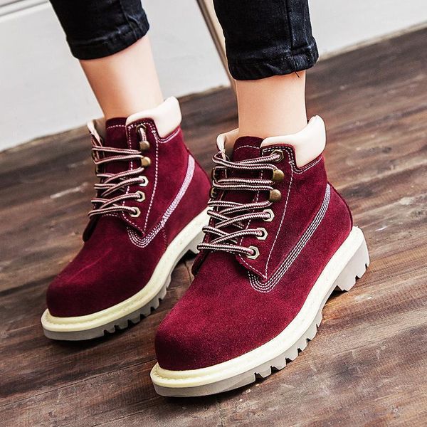 

boots big size plus 2021 autumn winter shoes women ankle genuine leather women's platform1, Black