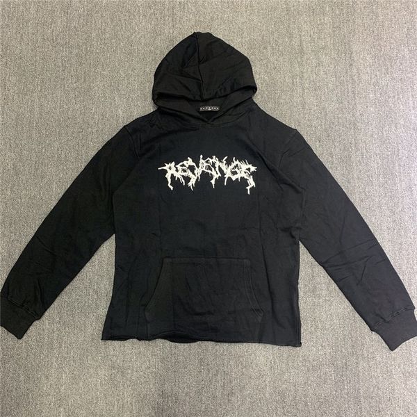 

2021 new revenge sweat style skull hoodies men women pullover hooded clothing streetwear jwn7, Black