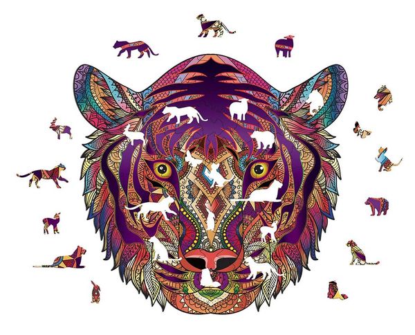 

irregular puzzles netflix animal puzzle toys shaped puzzles lion koalas hell-level difficulty 2021 selling gift of the friend