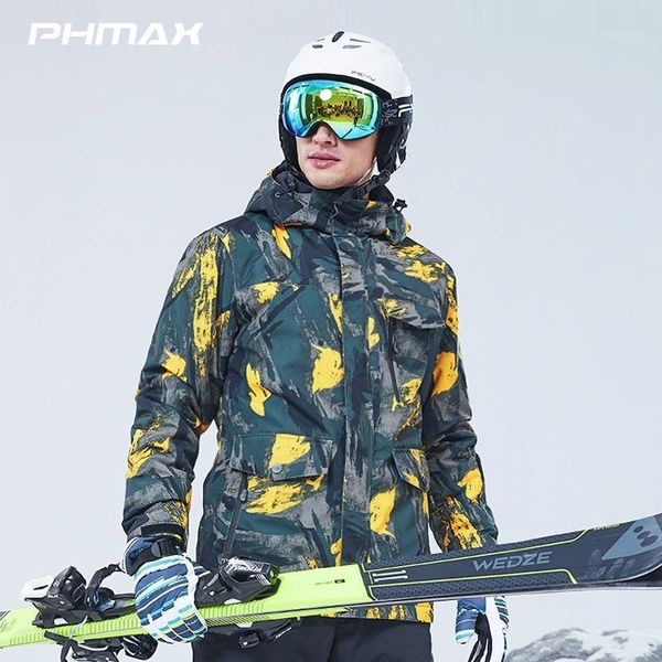 

skiing jackets phmax snowboard jacket men thermal hoodies outdoor ski windproof keep warm equipment waterproof skating clothes1