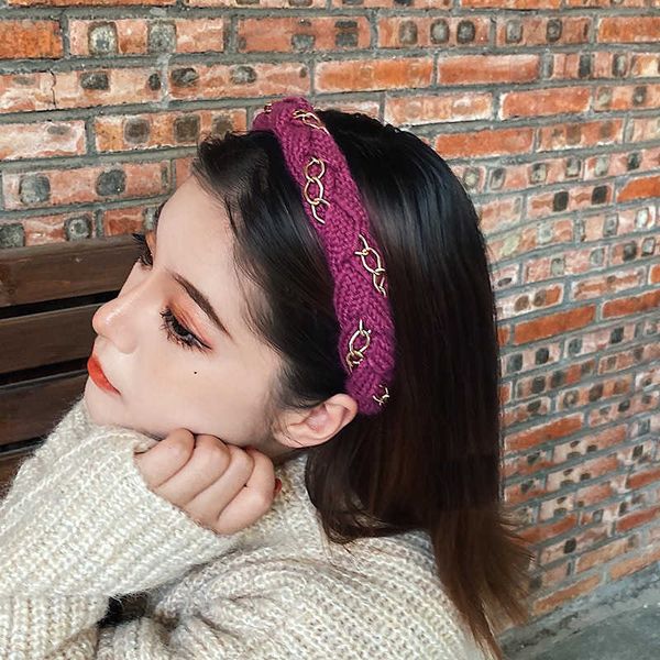 

sweet woolen hair band fairy's versatile hairpin temperament
