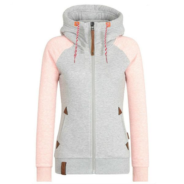 

female hoodie women pullover winter coat patchwork fleece sweatshirts jacket plus hooded autumn hoody warm size 5xl vncas