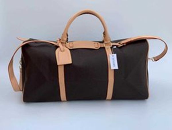 

2022 new fashion men women travel bag leather luggage handbags large capacity sport bag with lock serial number
