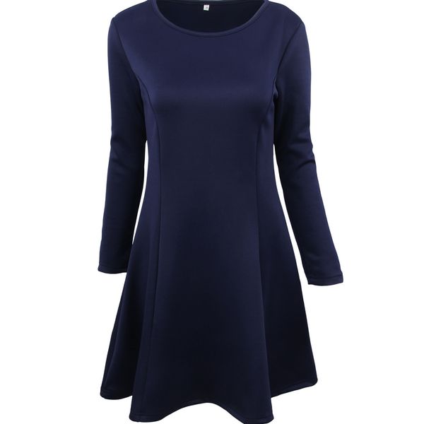 

womens solid color large skirt dress bq2m5c6gdd, Black;gray