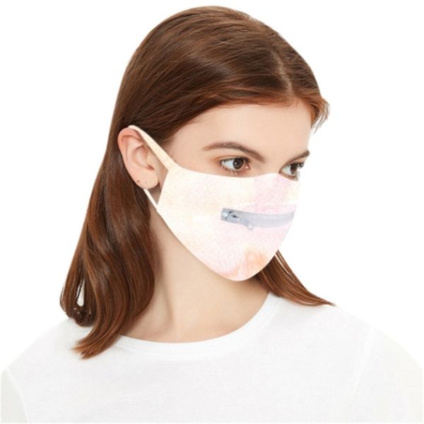 

reusable personality fashion face zipper design washable protective masks dust-proof breathable cycling mask dhl ing