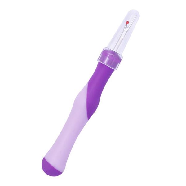 

1pcs purple cross-stitch sewing thread remover craft thread cutter seam ripperrubber handle cross stitch tools for needlework, Black