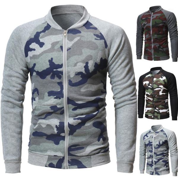 

men's personalized camouflage color matching sweatshirt for men1, Black