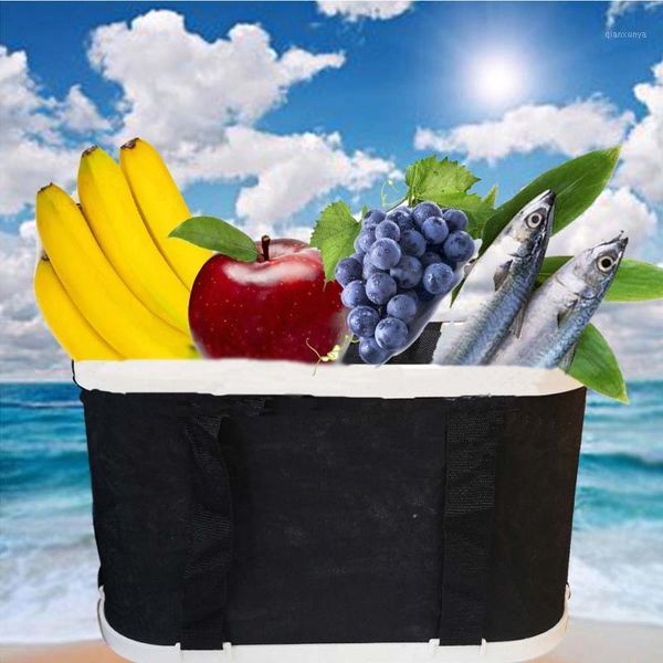 

car folding bucket multifunctional water storage bucket car wash outdoor fishing1