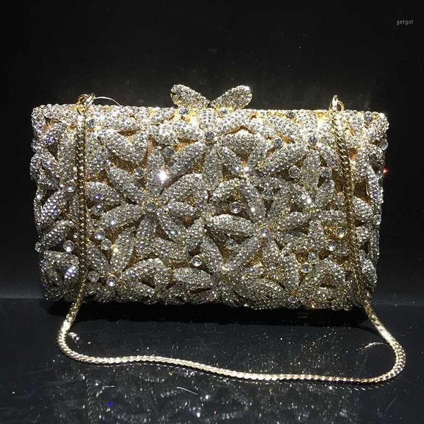 

white crystal gold metal evening clutch silver wedding purse women shoulder pouch lady mini party dinner clutches1