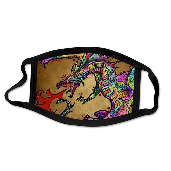 

factorydu37masks printing animal ranibow prective mask pattern dust breathable face masks#677