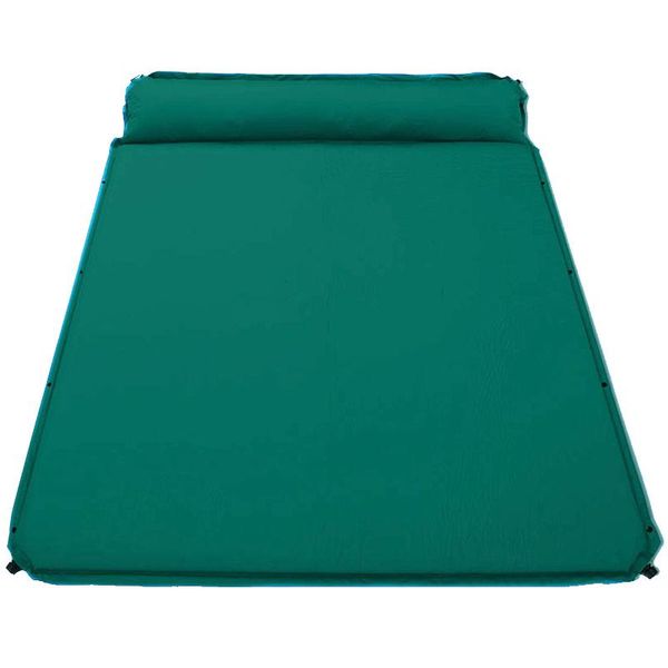 

new 2* 1.8m large automatic inflatable sponge camping mat extra thick outdoor sleeping mat for two and three people air mattress