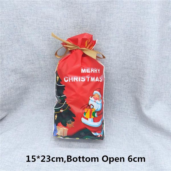 

lbsisi life 10pcs счастливого рождества подарочные пакеты candy cookie chocolate bags santa claus xmas дерево упаковочные сумки с новым годо