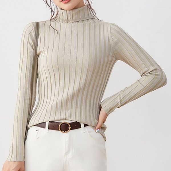 

women pullover spring fall casual korean simple basic pullovers turtleneck long sleeve slim soft bottom shirts sweaters1, White;black