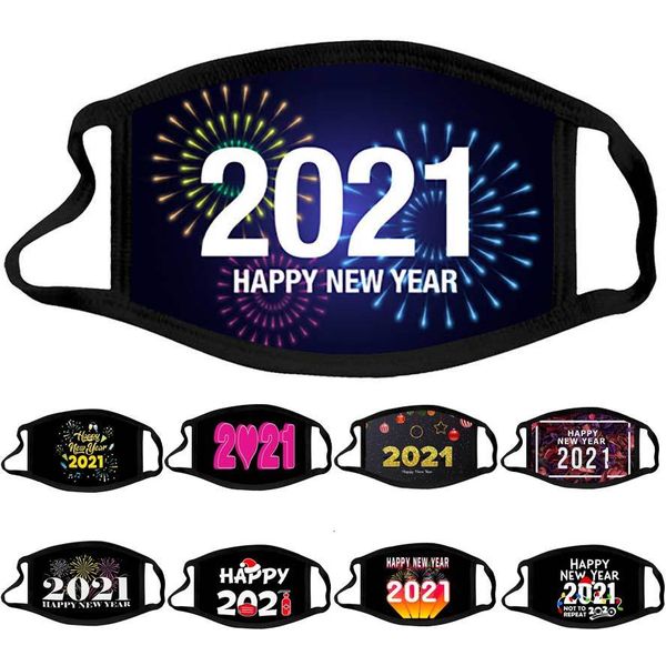 

2voxarrival designer face 2021 mask cotton washable mouth masks happy new year dustproof haze facemask