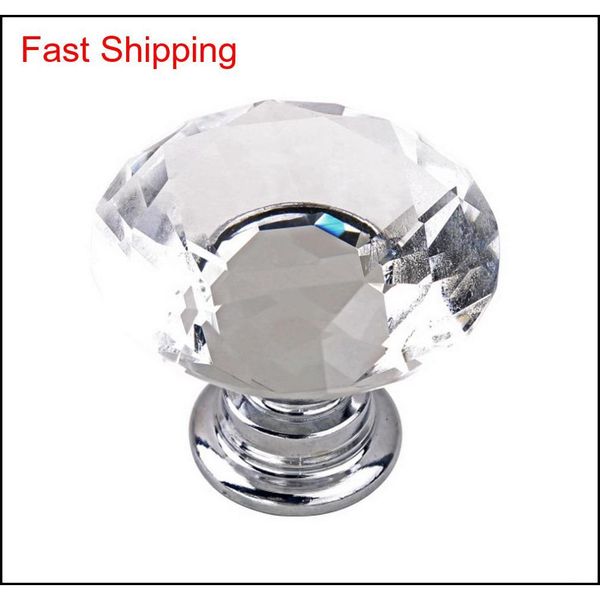 

1pack/10pcs 30mm diamond shape crystal glass drawer cabinet knobs and pull handles kitchen door wardrobe har qylaku toys2010