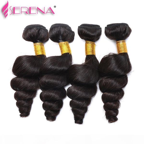 

loose wave human hair weft hair extensions malibu dollface recommend pre plucked lace frontal with peruvian virgin hair body water weave, Black;brown