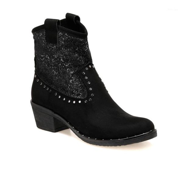 

flo nobara black women boots butigo1