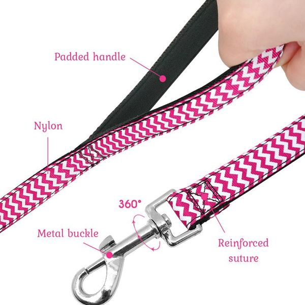 

120cm dog walking running leash nylon padded pet dog lead belt leashes for small medium do bbyhyk