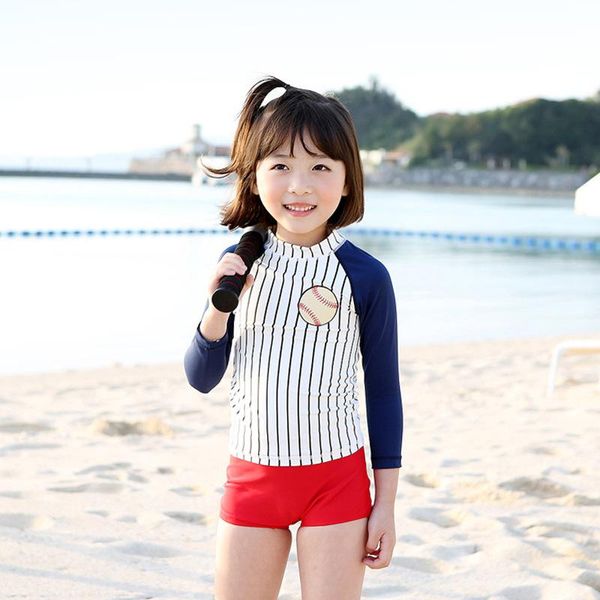 

new children's swimsuits girls split swimsuits swimming caps three-piece