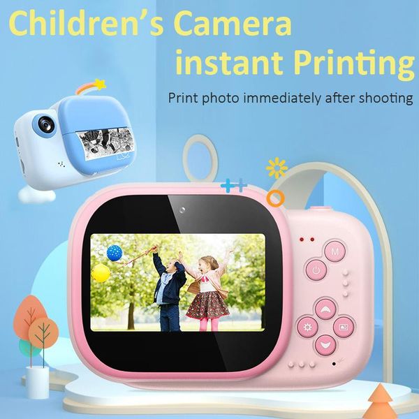 

digital cameras children camera kids instant 720p video for girls toys child printing toy with thermal po paper
