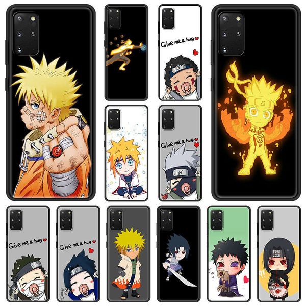 

the case is samsung galaxy fe s10 s20 super 5g s10e s8 s9 plus s7 black edge soft cover animation naruto4fre