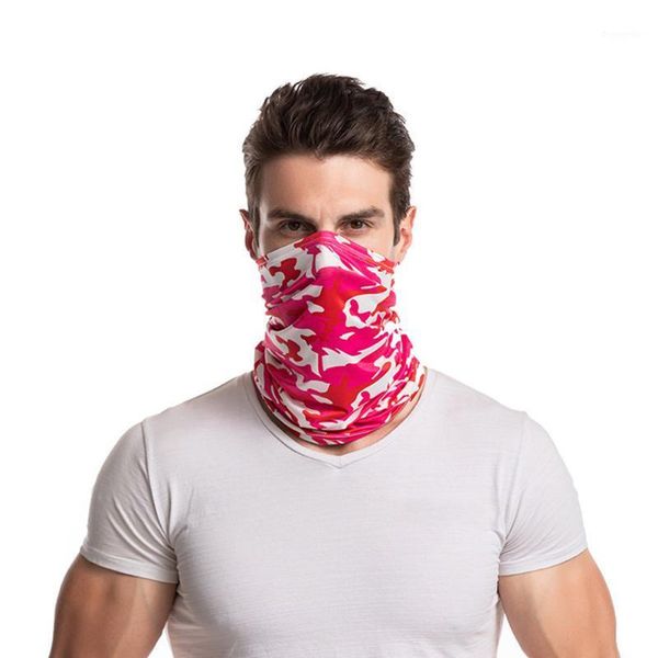 

4pcs summer running hiking neck gaiter sports bandana headwear sunblock seamless outdoor cycling magic scarf face cover cooling1, Black