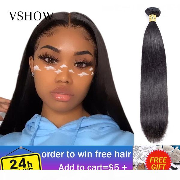 

indian straight hair bundles double weft remy hair weave 1 3 4 bundles 10"-26" natural color vshow human hair extensions, Black;brown