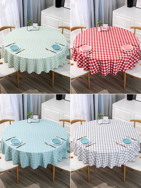 

large waterproof oil proof tea table mat pvc tablecloth cloth round ins wind