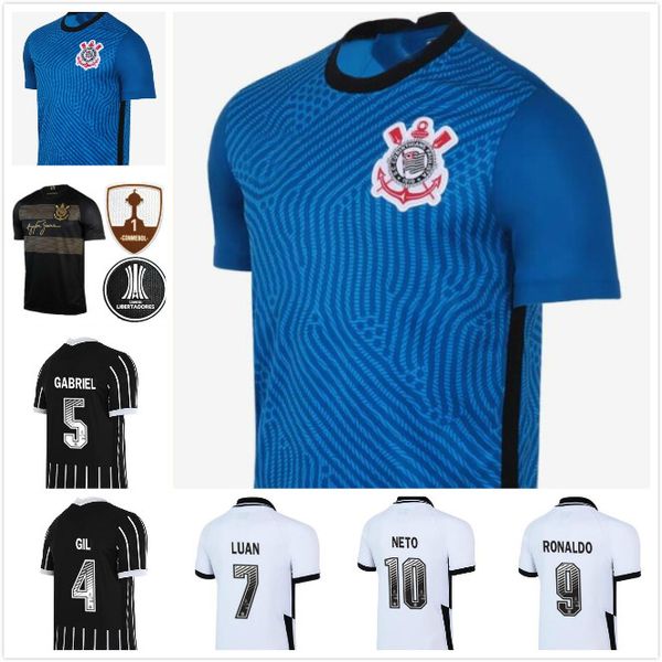 

20 21-е коринфянам футбол джерси corinthians fagner жадсон pedrinho футбольные рубашки gil ramiro ronaldo футбол равномерная men kit вентиля, Black;yellow