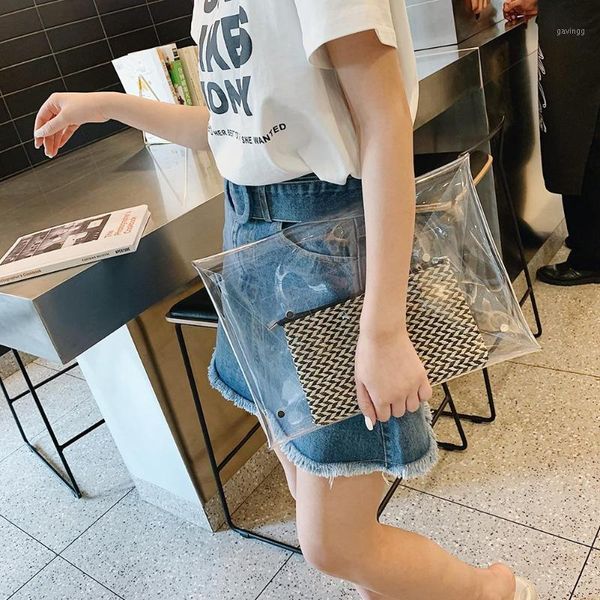 

transparent fashion pvc envelope clutch clear color bag handbag evening party handbag women purse dropshipping1