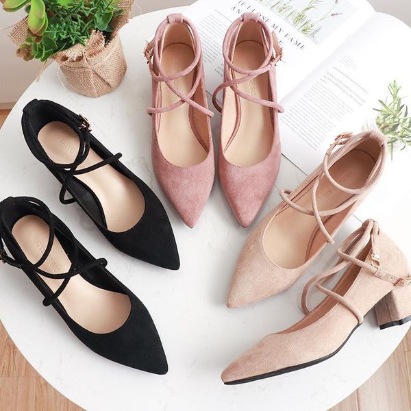 

fashion pointed heels mary jane shoes black heels low heel shoes dress women zapatos de tacon elegantes para mujer1