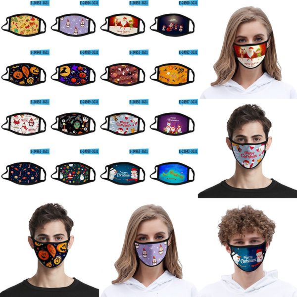 

halloween fashion 3d christmas face kids adults party masks anti dust reusable washable mouth cover xmascn26cq
