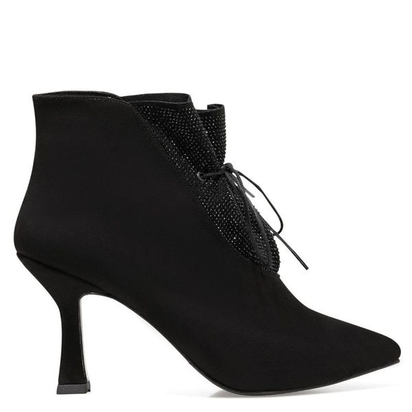 

flo pearl golda black women boots pearl