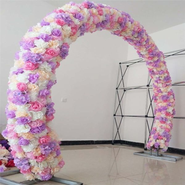 Nuovo arrivo simulazione rosa ortensia file di fiori decorazione di nozze arco centrotavola puntelli 18 colori disponibili spedizione gratuita