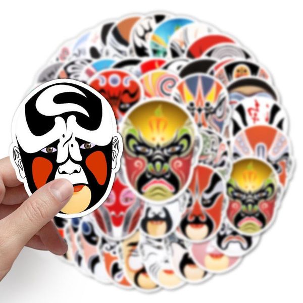 

59pcs stickers for car wall lapluggage peking opera huadan facebook graffiti chinese cultural characteristics decal kid toys wmtfri