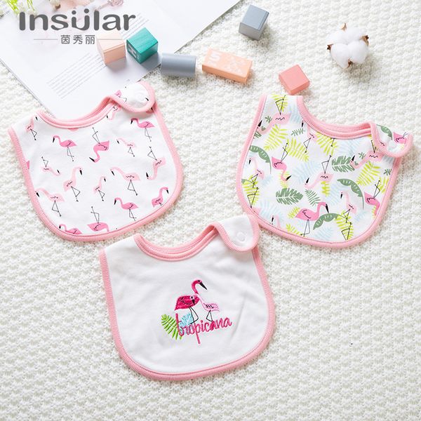 

burp cloths 100% cotton waterproof baby bib bib 100% cotton baby bib button drool towel 3 sets