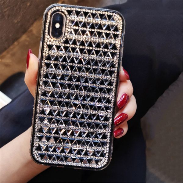 

bling crystal diamond luxury phone cases iphone 11 pro xs max xr x 8 7 plus fashion glitter rinestone plating soft coque iphone 12 pro case
