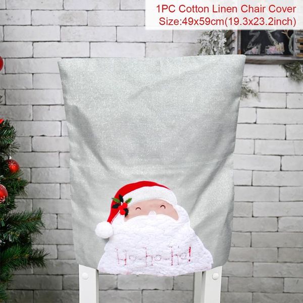 

счастливого рождества кресло задняя крышка рождественские украшения для дома 2020 ноэль navidad cristmas decor xmas gifts с новым годом 2021