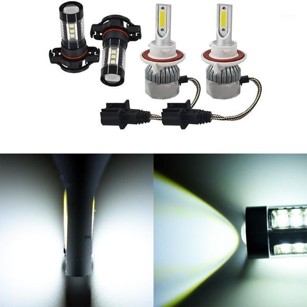 

combo pack h13 9008 led headlight+5202 fog light bulbs for 2008-2012 escape1