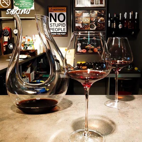 

high-grade crystal 450ml 500ml / 650ml burgundy household round goblet portsble wine glass q1222