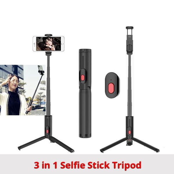 

new wireless bluetooth selfie stick tripod foldable tripod monopods universal for smart phones for sports action camera