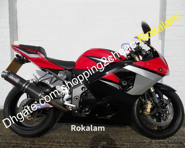 Rot Schwarz Verkleidungen Für Suzuki 2004 2005 GSXR 600 750 K4 GSXR600 GSXR750 04 05 GSX R600 R750 Verkleidung körper Kit (Spritzguss)